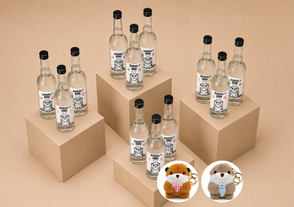 Pack de 12 bouteilles + 2 peluches offertes